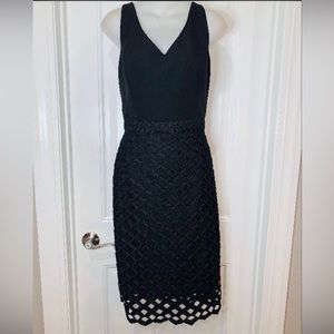 White House Black Market Black Sleeveless Dress